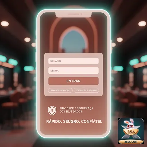 Ilustração de Experimente o aplicativo cassino 356x para Android e iOS