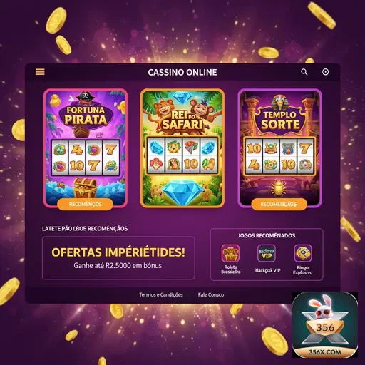 Ilustração de Explore os Slots e Serviços VIP da 356x com Total Confiabilidade